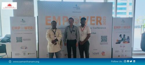 Samarthanam has a ATA stall in iit madras research park-8