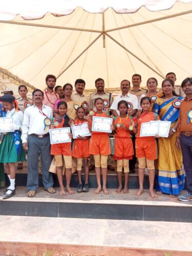 The cluster-level sports meet was held at KSRP grounds from 26th to 28th July 2022-3