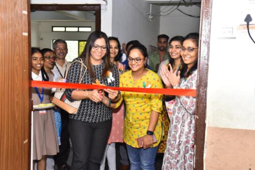 The opening ceremony for the Smart Class Learning Facility was held in Vidyabhushan High School Dahisar, Mumbai-1