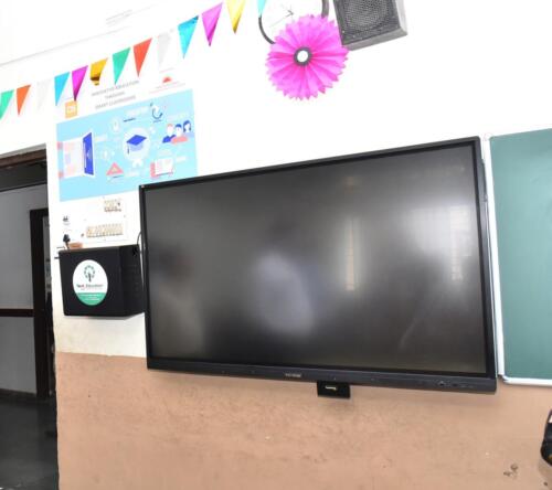 The opening ceremony for the Smart Class Learning Facility was held in Vidyabhushan High School Dahisar, Mumbai-4