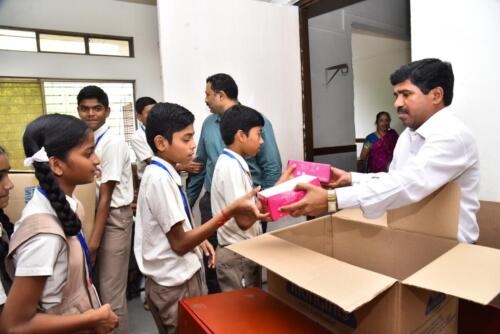 The opening ceremony for the Smart Class Learning Facility was held in Vidyabhushan High School Dahisar, Mumbai-8