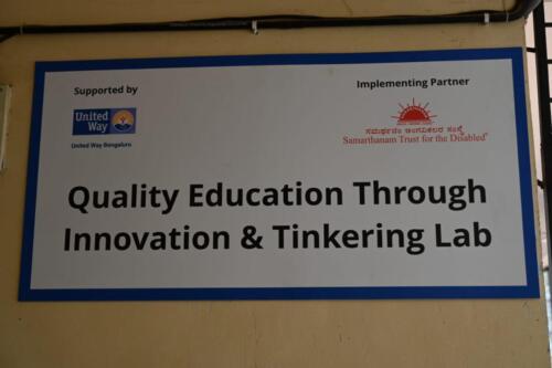 United Way Bengaluru - in partnership with Samarthanam Trust, is making an impact on children's education through a tinkering lab at Karnataka Public School-2