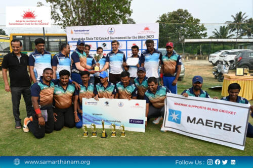 Samarthanam Dharwad triumphs in the Karnataka State T10 Cricket Tournament for the Blind 2023-1