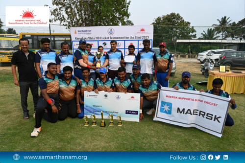 Samarthanam Dharwad triumphs in the Karnataka State T10 Cricket Tournament for the Blind 2023-3