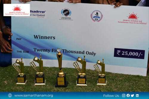 Samarthanam Dharwad triumphs in the Karnataka State T10 Cricket Tournament for the Blind 2023-7